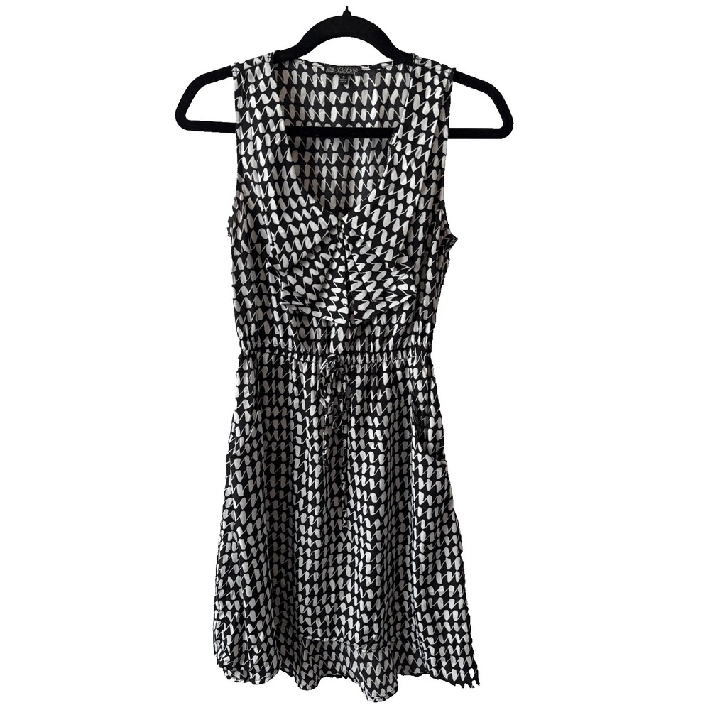 Bebop Ruffle V Neck Elastic Waist Hi Lo Sleeveless Dress S Boho Chic Whimsigoth